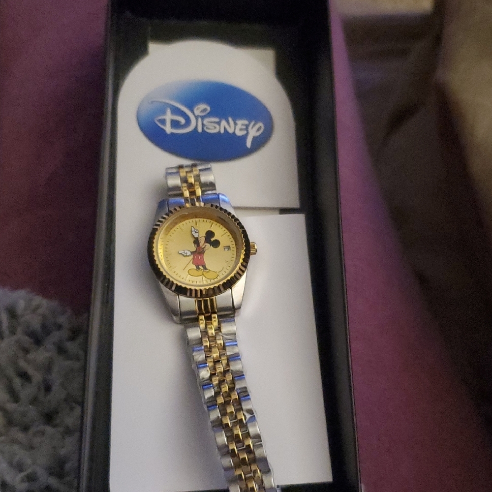 Disney Mickey Mouse Gold and Silver Watch